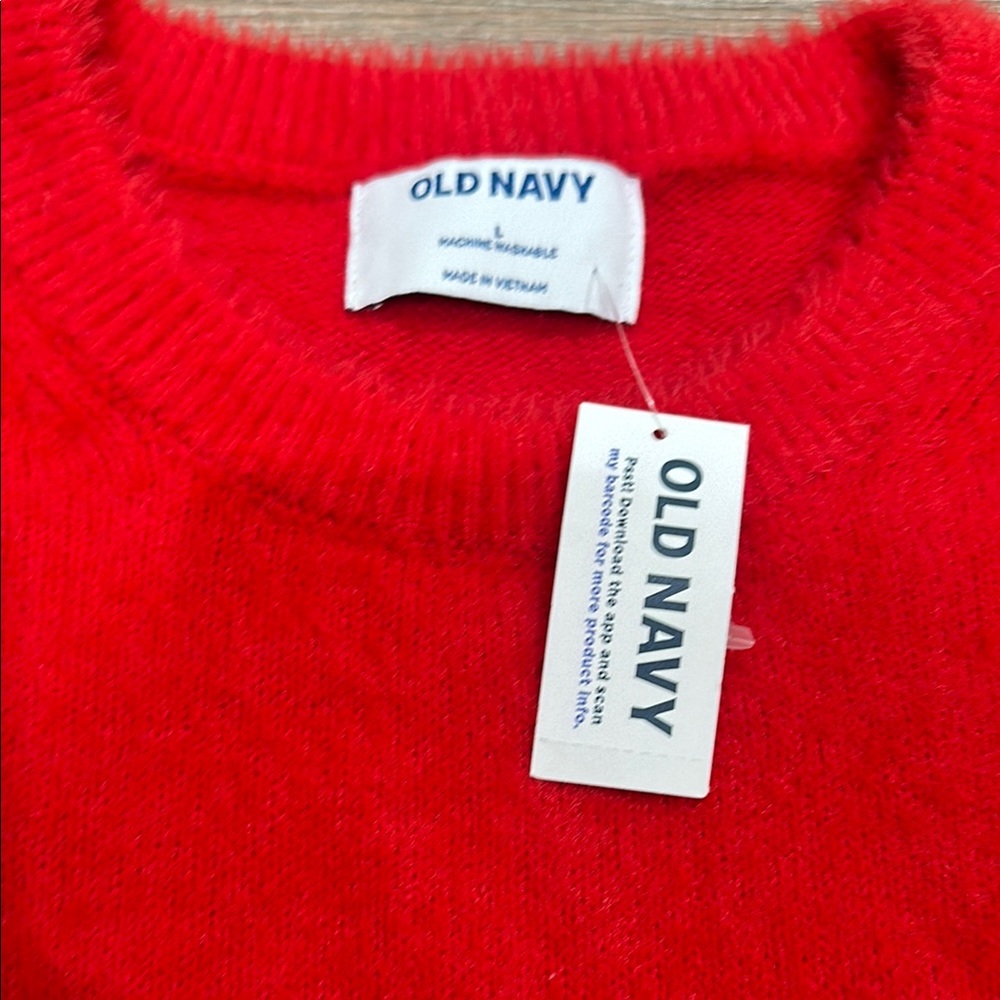 Red Women's Sweater - Picture 2 of 7